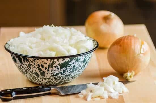 Whole and chopped onions are a toxic food for dogs