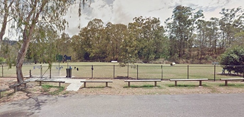 One of Brisbane's dog parks, Anzac Park Dog Park